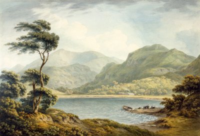 Das obere Ende des Coniston-Sees, Lancashire, 1801 von John Warwick Smith